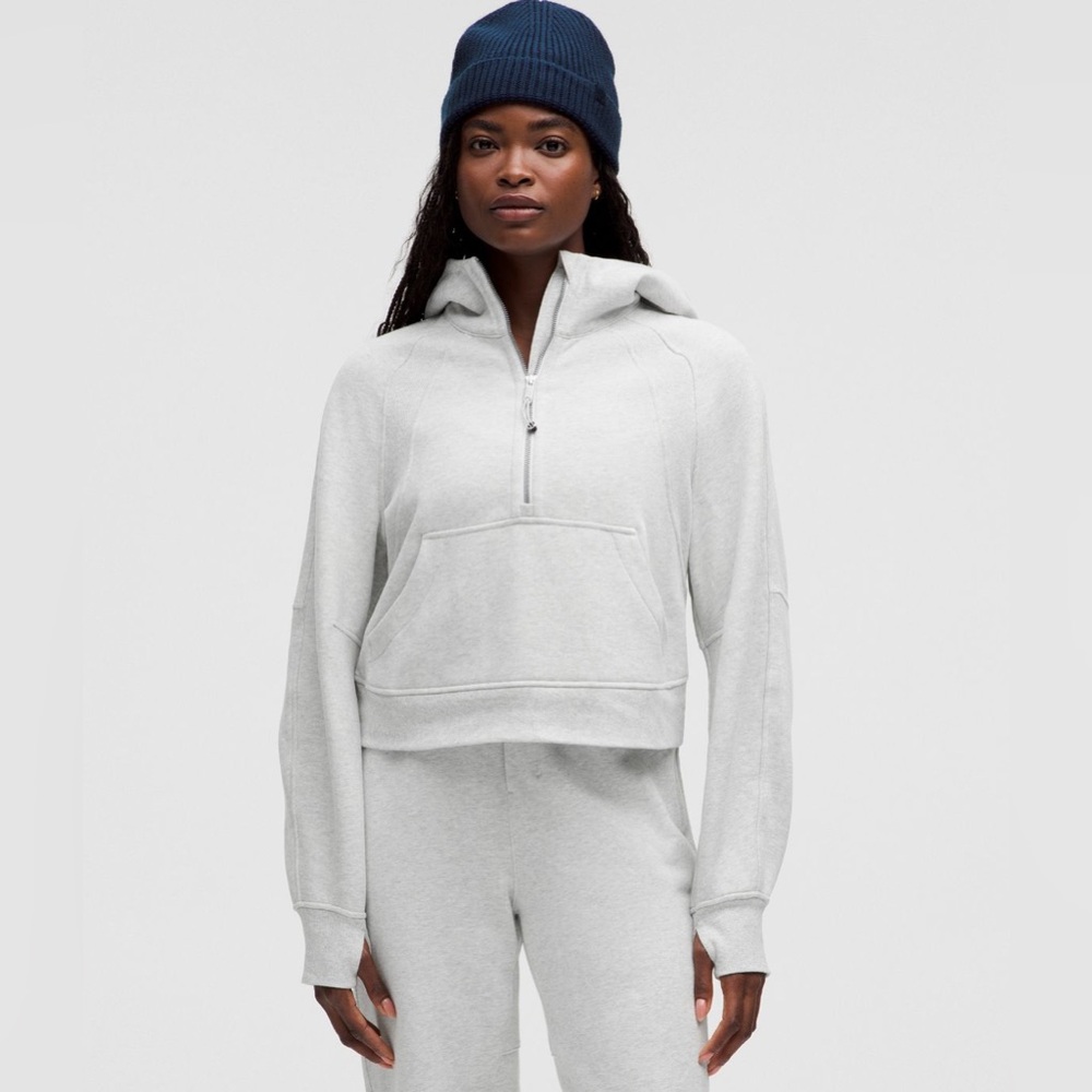 Lululemon Scuba Half zip grey hoodie sweatshirt